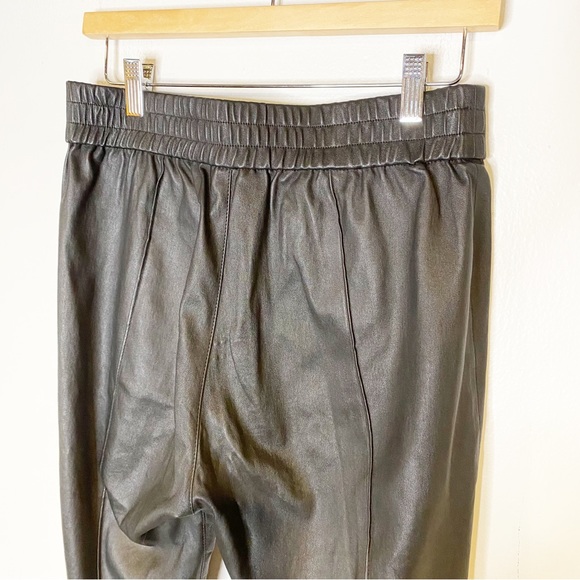 SPRWN | Slim Fit Cuffed Jogger Black Leather - Picture 10 of 12